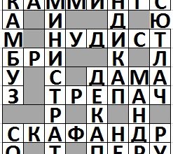 Ответы на сканворд АиФ 18 (2111) 5 мая 2021
