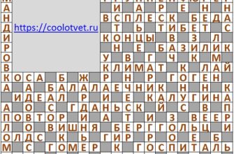 Ответы на кроссворд АиФ 31 (2124) 04 августа 2021