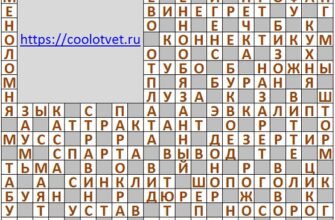 Ответы на кроссворд АиФ 35 (2128) 01 сентября 2021