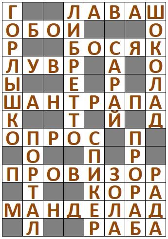 Ответы на Сканворд АиФ №24 2024 год