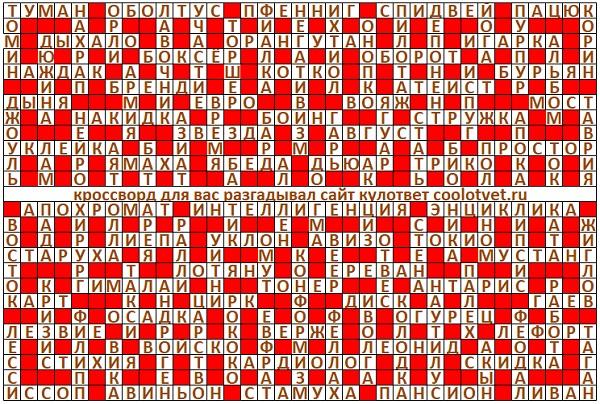 Ответы на кроссворд Моя Семья №27 (1226) июль 2024 год