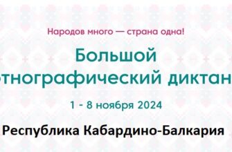 Республика Кабардино-Балкария. Этнодиктант 2024