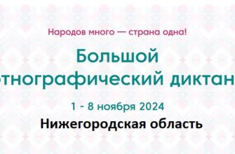 Нижегородская область. Этнодиктант 2024