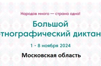 Московская область. Этнодиктант 2024